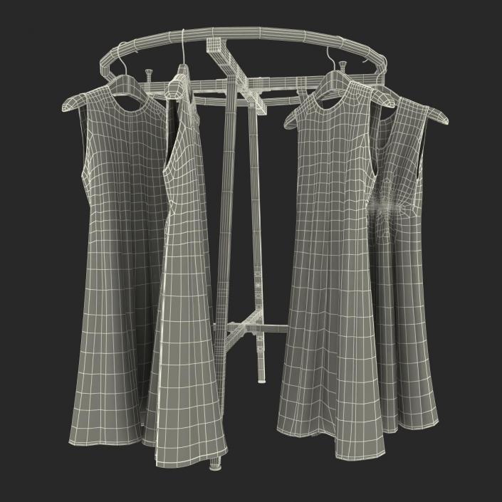 3D Round Clothing Rack 3