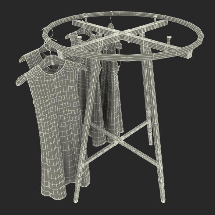 3D Round Clothing Rack 3