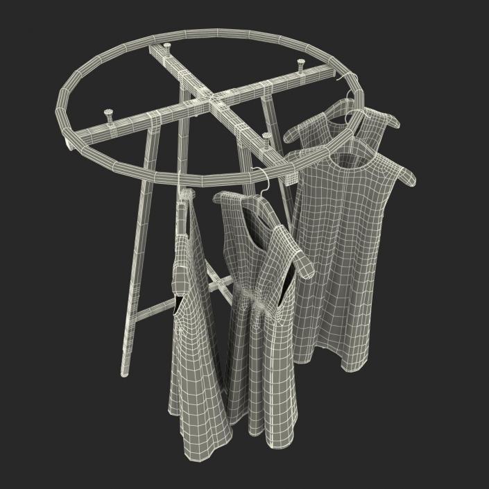 3D Round Clothing Rack 3