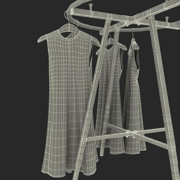 3D Round Clothing Rack 3