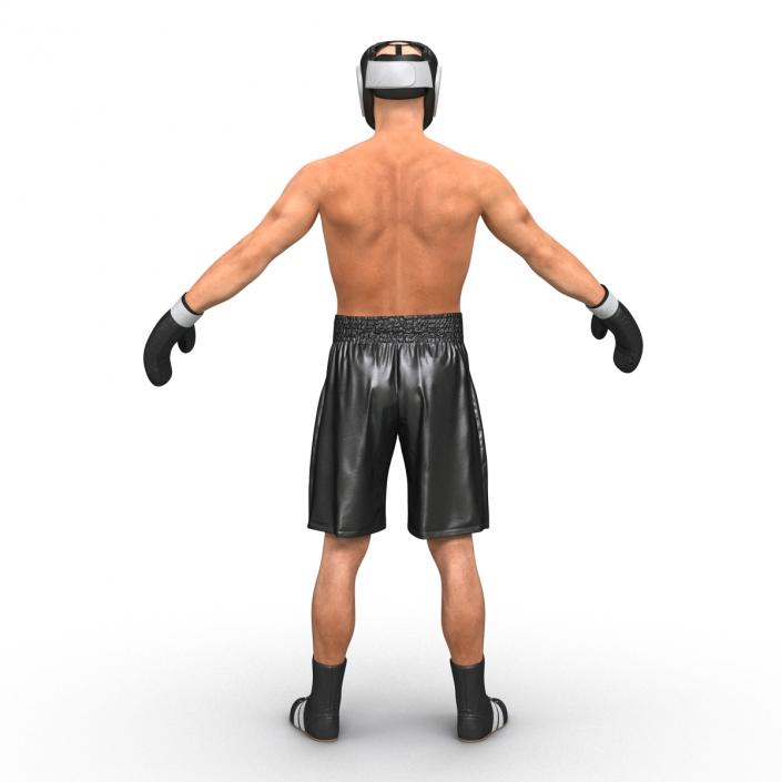 Adult Boxer Man Rigged 3D