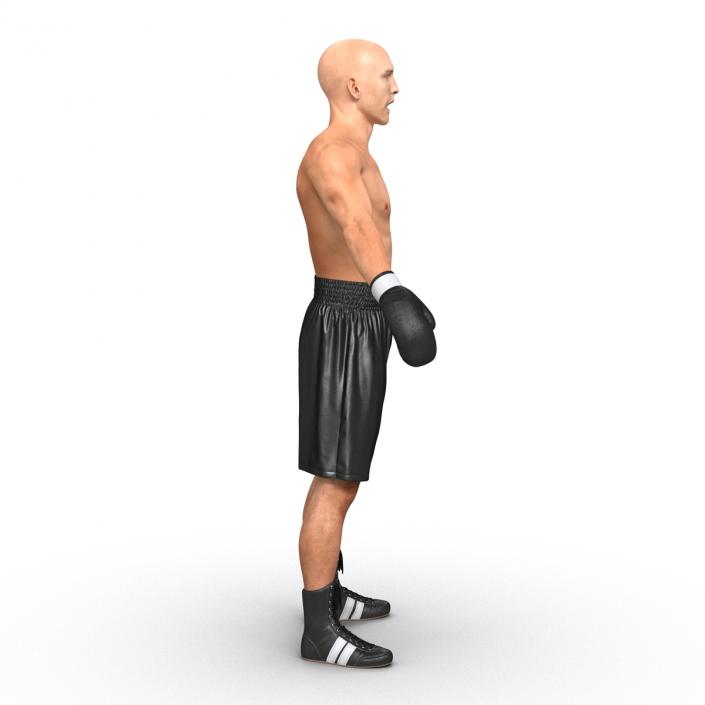 Adult Boxer Man Rigged 3D