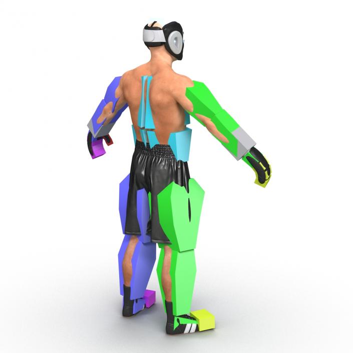 Adult Boxer Man Rigged 3D