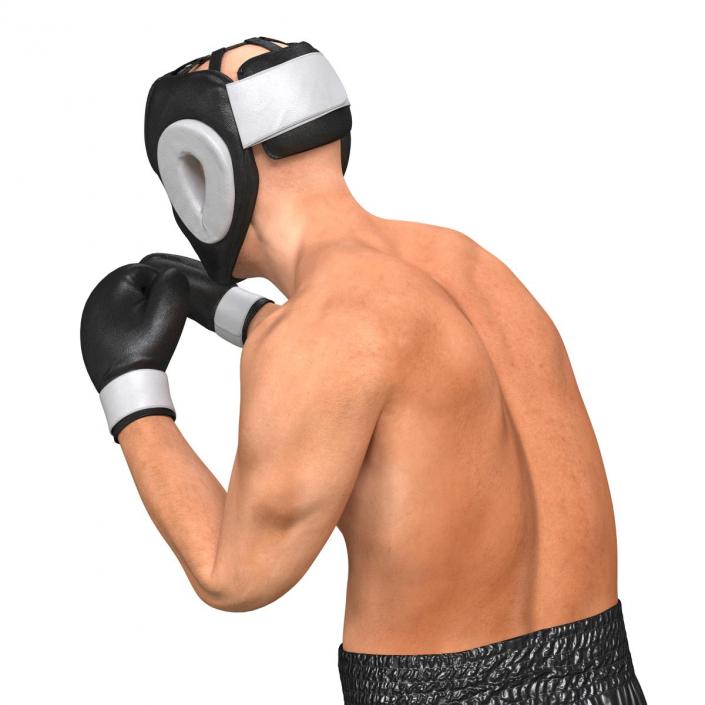 Adult Boxer Man Rigged 3D