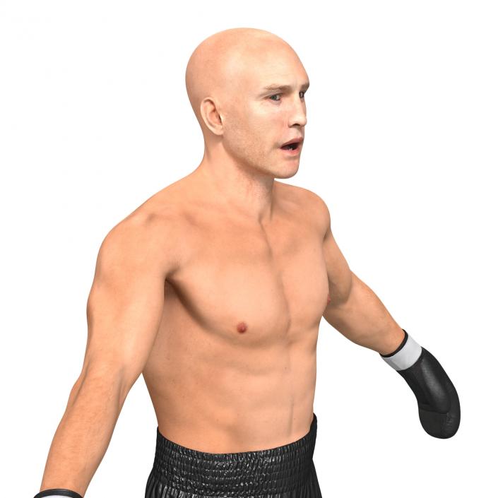 Adult Boxer Man Rigged 3D