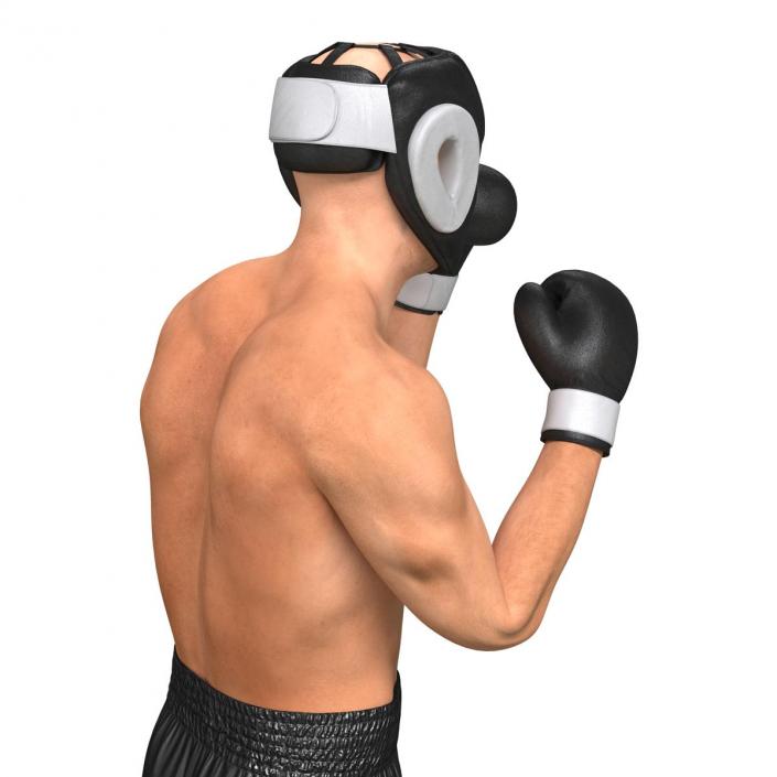 Adult Boxer Man Rigged 3D