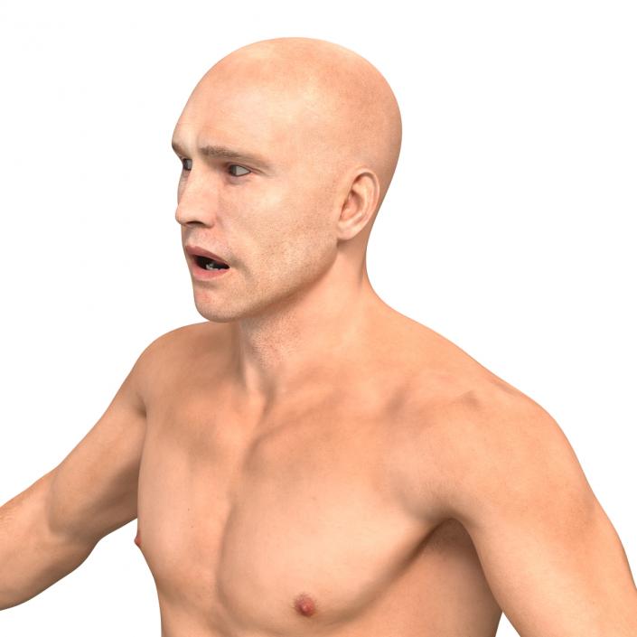 Adult Boxer Man Rigged 3D