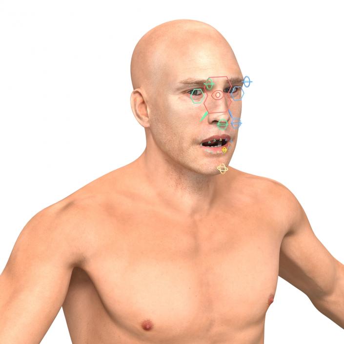 Adult Boxer Man Rigged 3D