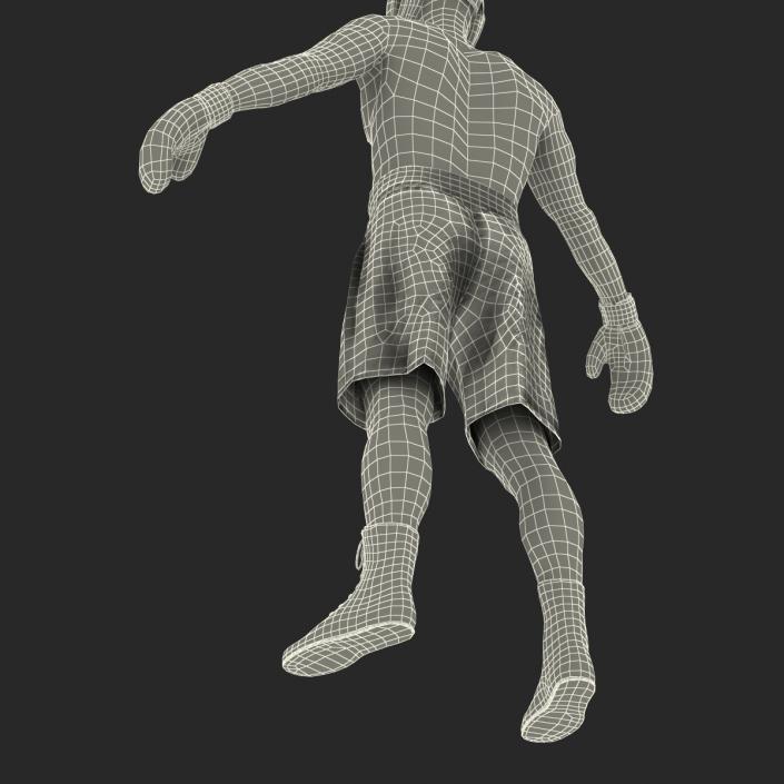 Adult Boxer Man Rigged 3D