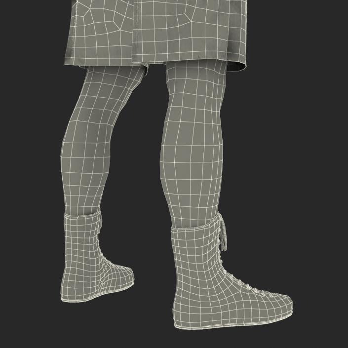 Adult Boxer Man Rigged 3D