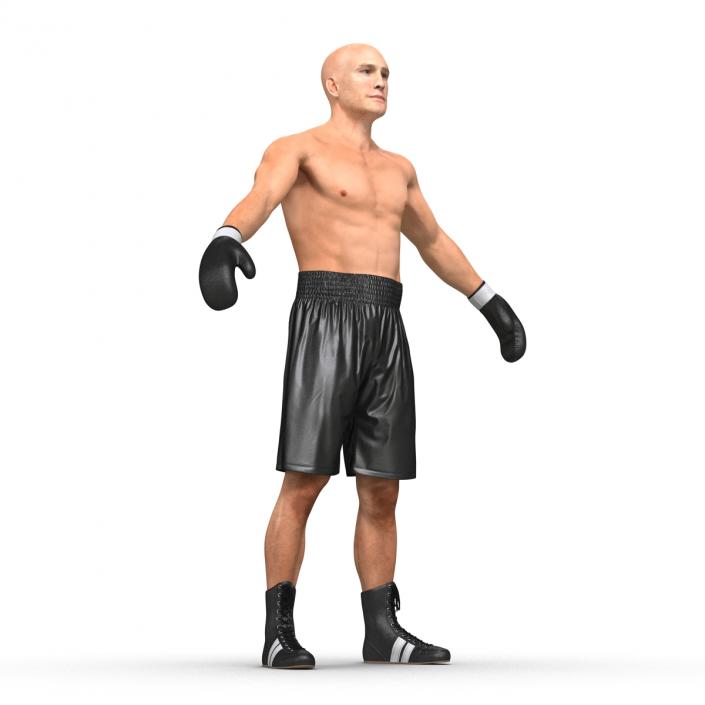 Adult Boxer Man Rigged 2 3D model