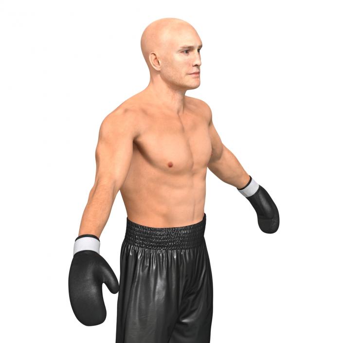 Adult Boxer Man Rigged 2 3D model