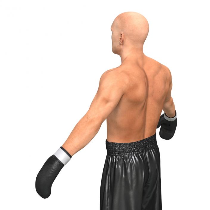 Adult Boxer Man Rigged 2 3D model