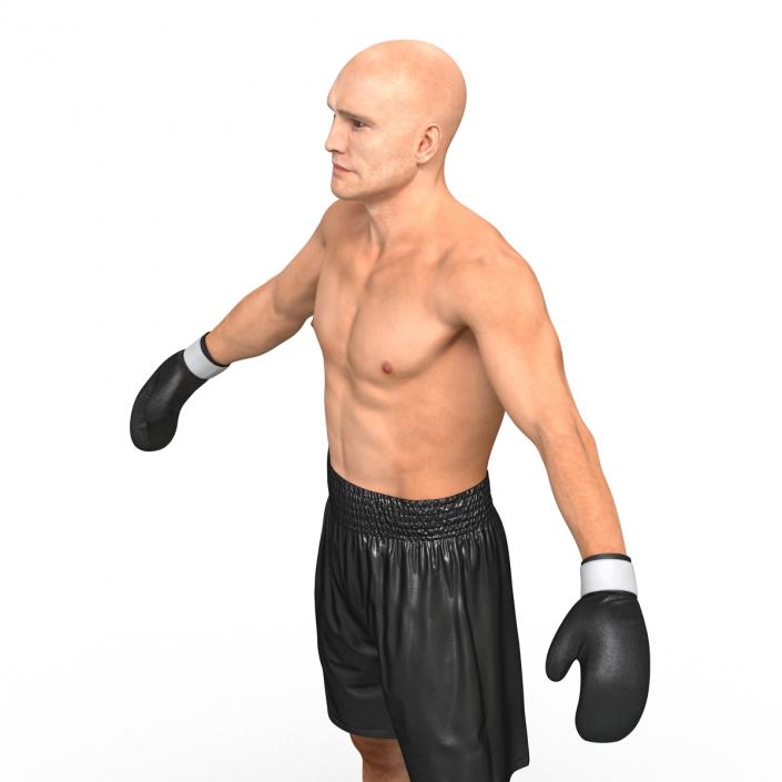 Adult Boxer Man Rigged 2 3D model