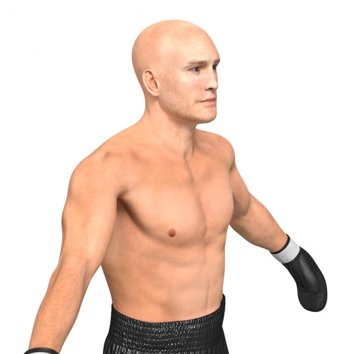 Adult Boxer Man Rigged 2 3D model