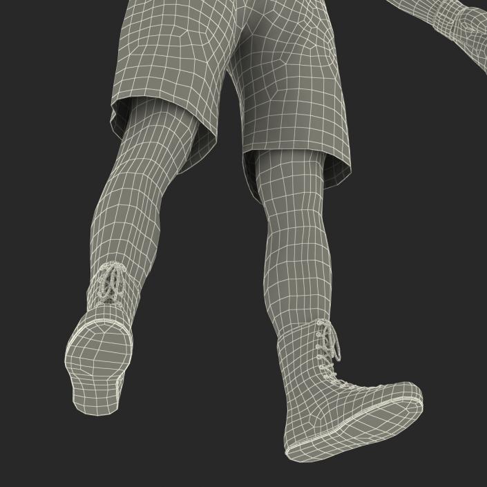 Adult Boxer Man Rigged 2 3D model