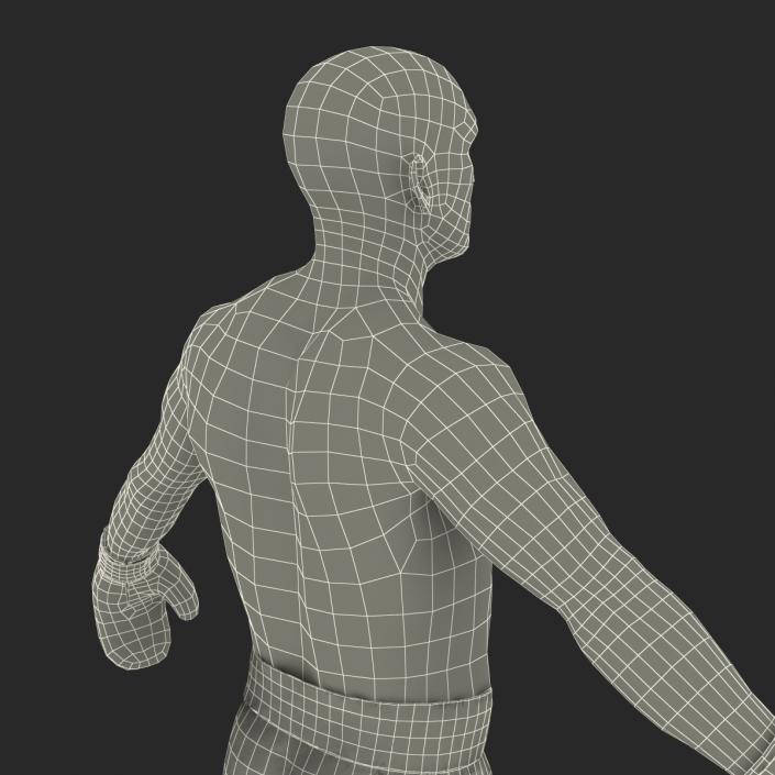 Adult Boxer Man Rigged 2 3D model