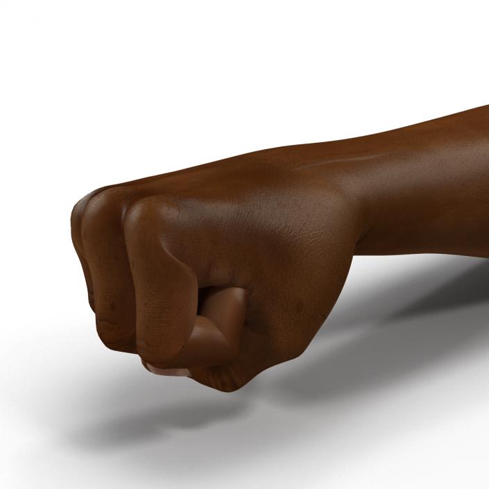 African Man Hands Rigged 3D model