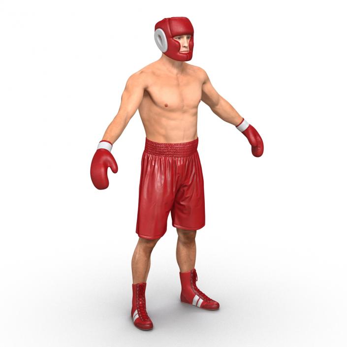 3D Boxer Man Rigged