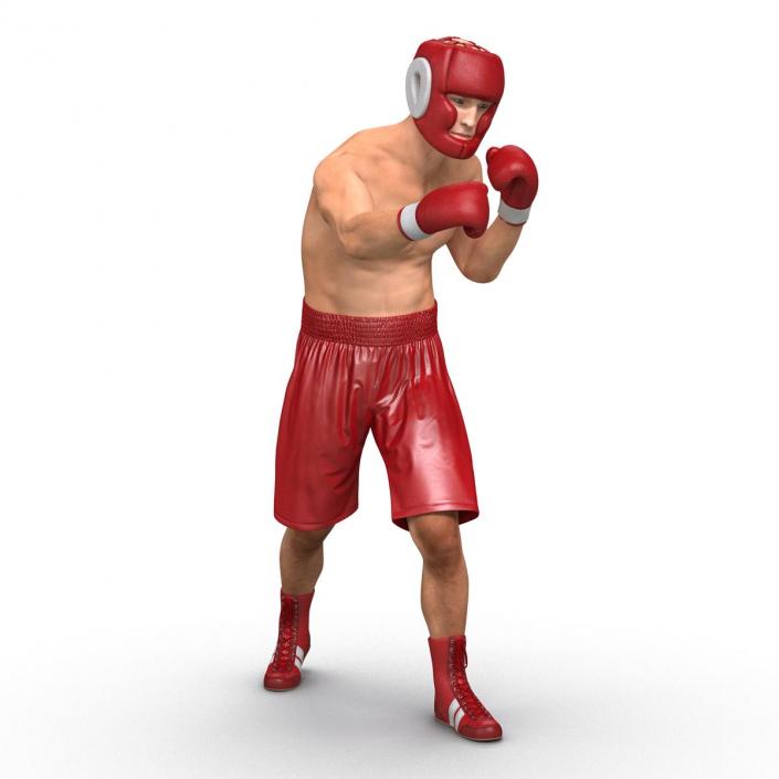 3D Boxer Man Rigged