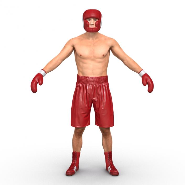 3D Boxer Man Rigged