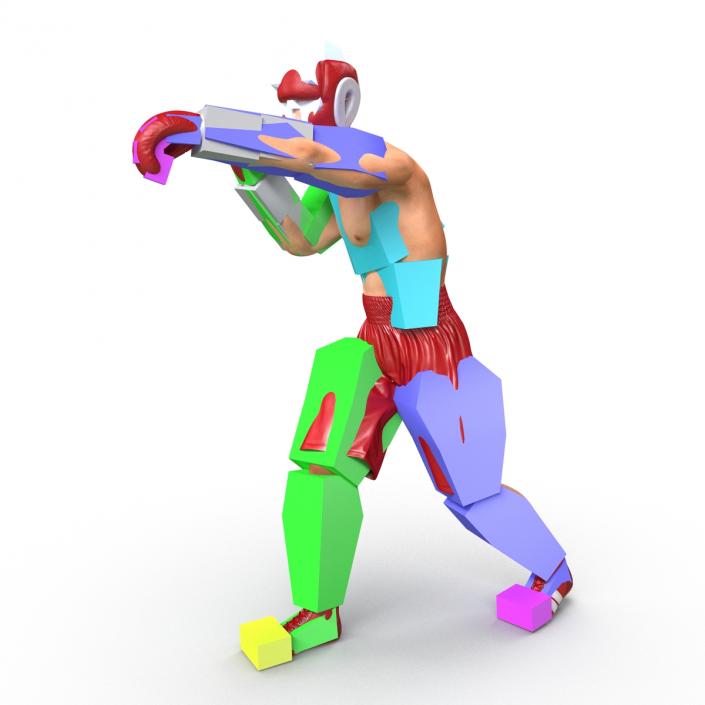 3D Boxer Man Rigged