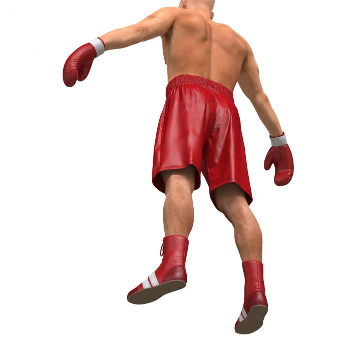 3D Boxer Man Rigged 2 model