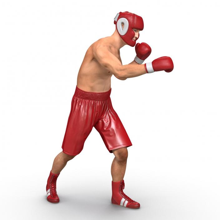 3D Boxer Man Pose 3