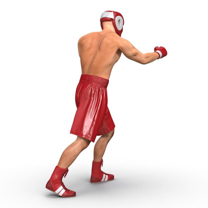 3D Boxer Man Pose 3