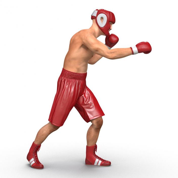 3D Boxer Man Pose 3