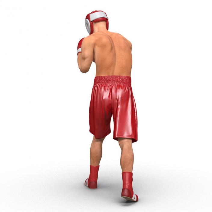 3D Boxer Man Pose 3