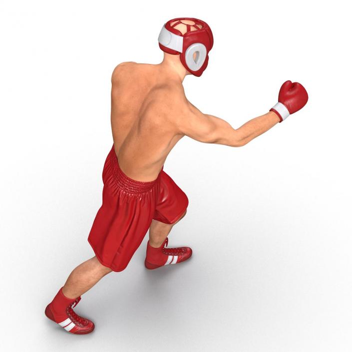 3D Boxer Man Pose 3