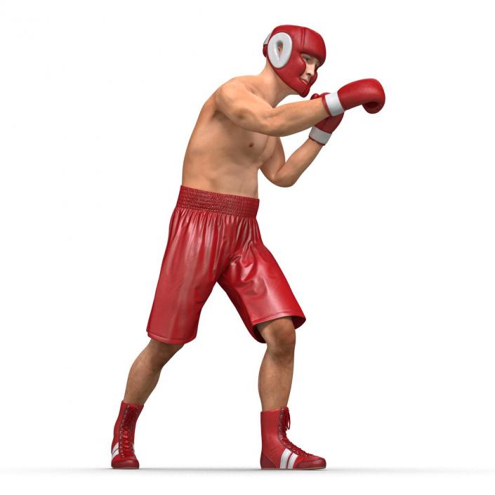 3D Boxer Man Pose 3