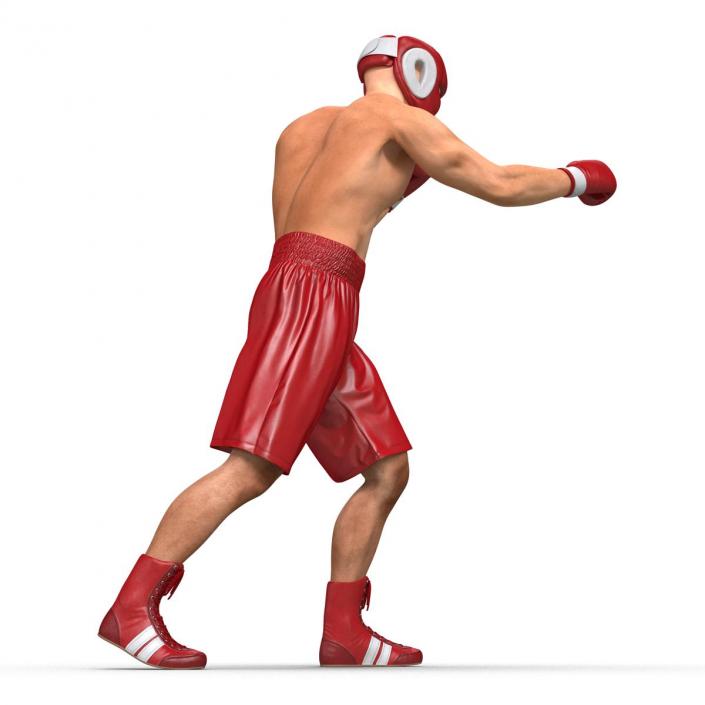 3D Boxer Man Pose 3