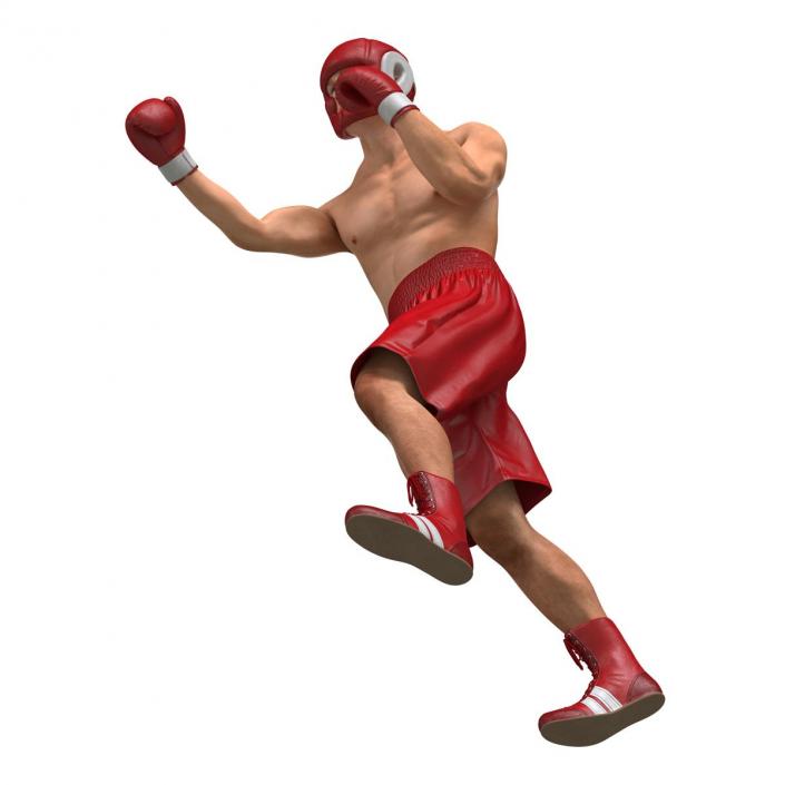 3D Boxer Man Pose 3