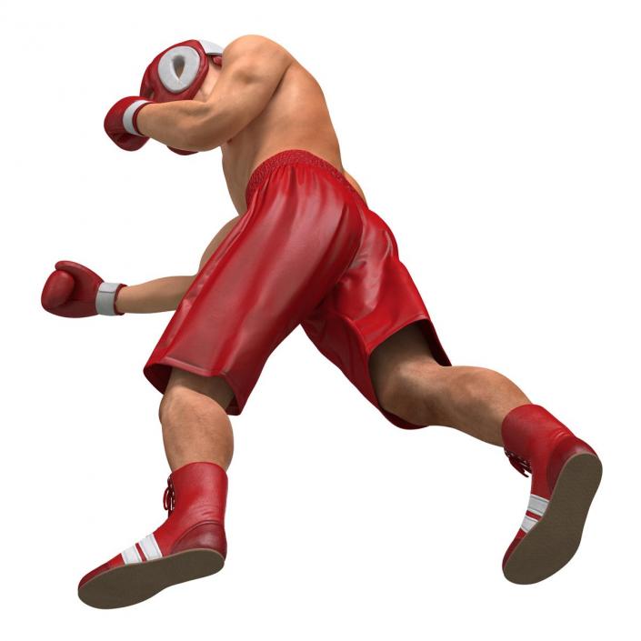 3D Boxer Man Pose 3