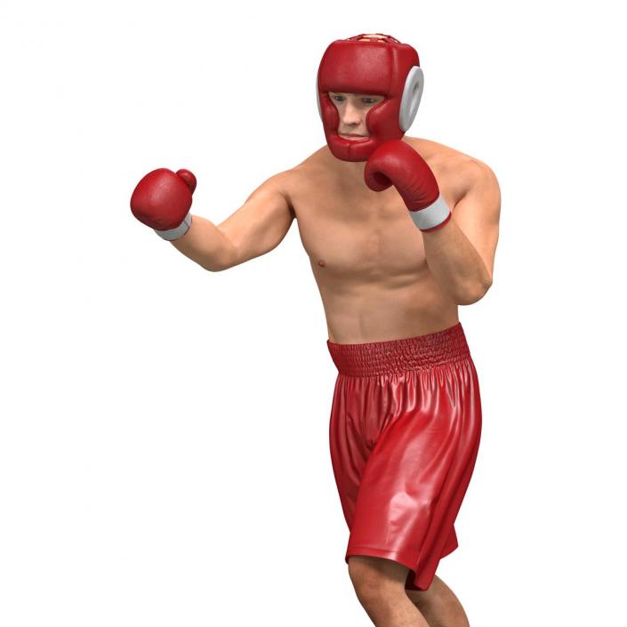 3D Boxer Man Pose 3