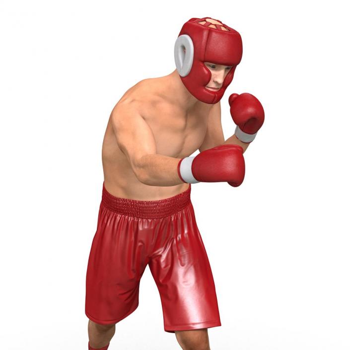 3D Boxer Man Pose 3