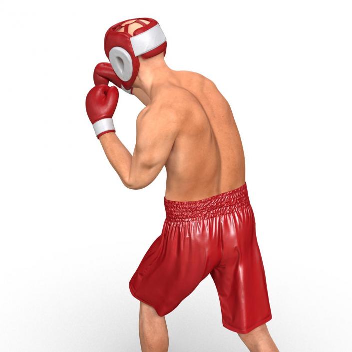 3D Boxer Man Pose 3