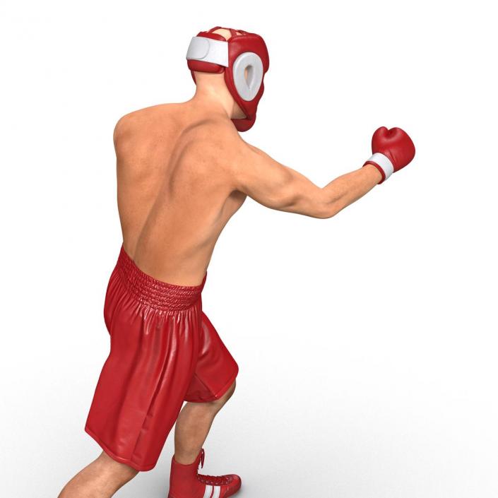 3D Boxer Man Pose 3