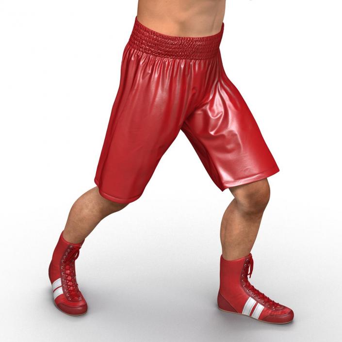 3D Boxer Man Pose 3