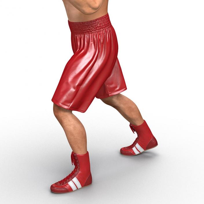 3D Boxer Man Pose 3