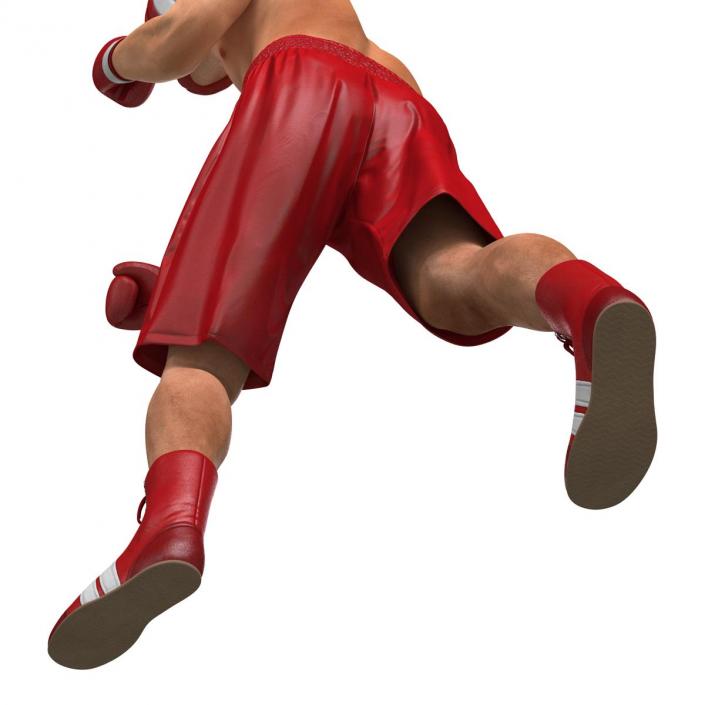 3D Boxer Man Pose 3