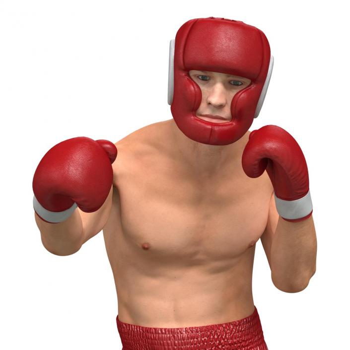 3D Boxer Man Pose 3