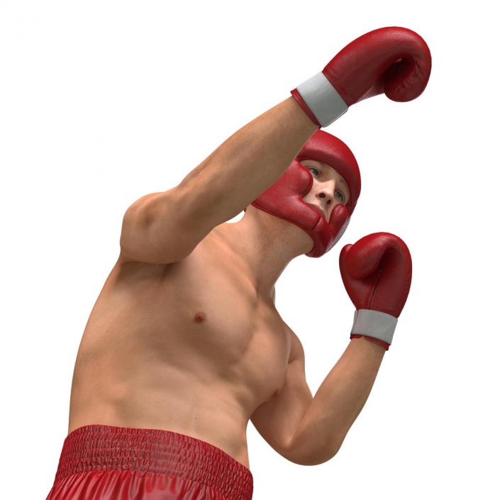 3D Boxer Man Pose 3