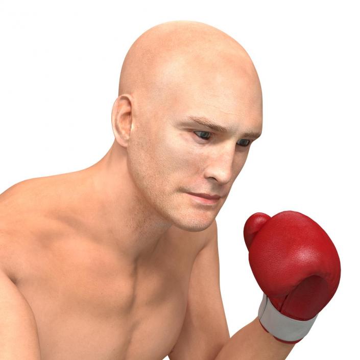 3D Boxer Man Pose 3