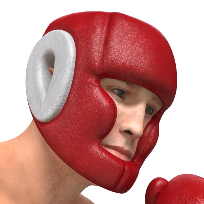 3D Boxer Man Pose 3