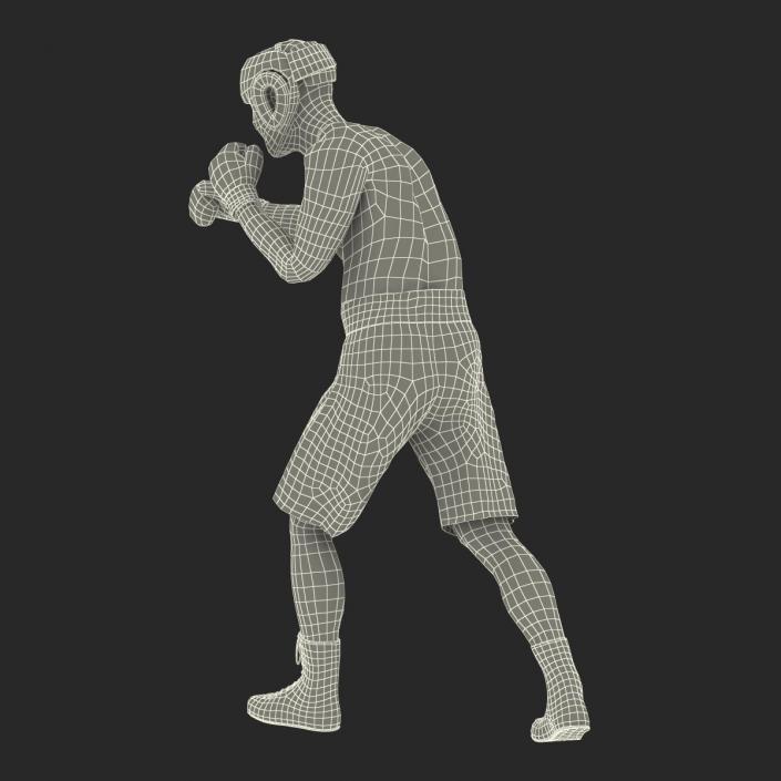 3D Boxer Man Pose 3