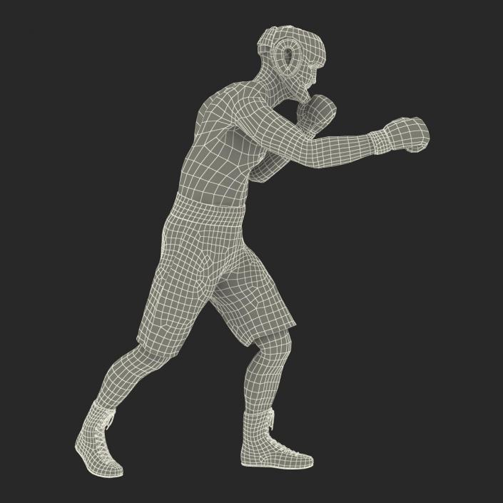 3D Boxer Man Pose 3