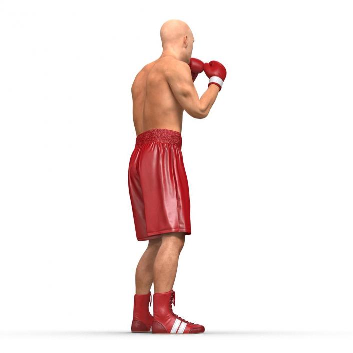 3D Boxer Man 2 Pose 2 model